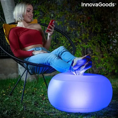 Image de Aufblasbar Seat mit Multicolore LED & Fern Steuerung Pulight InnovaGoods