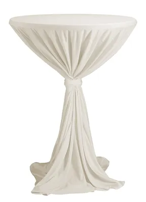 Produktbild von Stehtischhusse creme, universell passend für Stehtische mit 80-90 cm Durchmesser