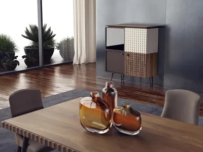 Produktbild von Esszimmer Design Kommode Luxus Einrichtung Holzschrank Möbel Neu