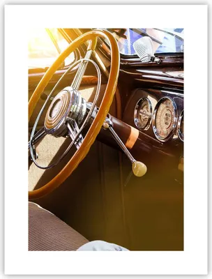 Produktbild von Poster - Poster ohne Rahmen - Auto Retro Vintage - 30x40 cm - Wand Bild - Wanddeko - Wandbilder - Kunstposter - Wandposter - Bilder - Kunstdruck - Wanddekoration - Wandbild - P2XPA30x40-4939