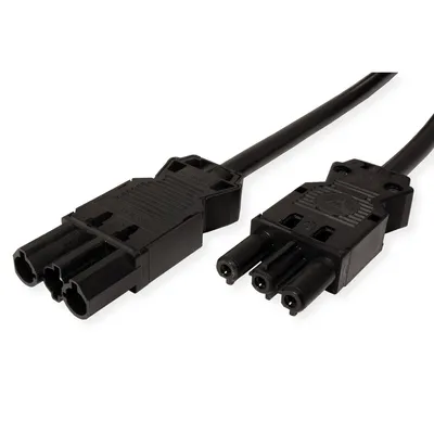Obrázok produktu pre BACHMANN predĺženie spotrebičov GST18-3 zástrčka/spojka, čierna, 3 m