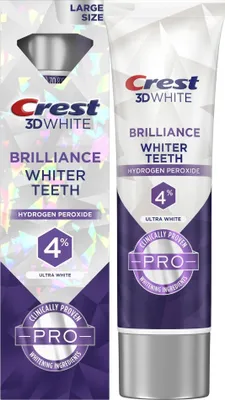 Produktbild von Crest 3D White Brilliance Pro Ultra White Zahnpasta, 3,8 oz (107 g)