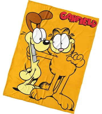Imagen del producto de Manta infantil de Garfield y su amigo Odie, 150x200 cm