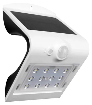 Immagine prodotto di APPLIQUE A LED CON PANNELLO SOLARE E SENSORE 'ARCADIA' 3W - 200Lm - 6000K - Colore Bianco