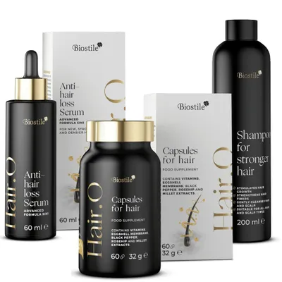Produktbild von Biostile Hair.O Set – Komplettlösung gegen Haarausfall für Männer & Frauen