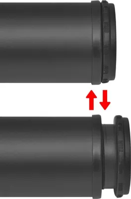 Image de vidaXL 4x pied de table réglable en hauteur noir 1100 mm