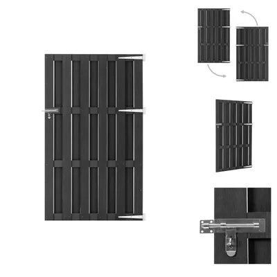 Produktbild von vidaXL Gartentor WPC 100x180 cm Grau - Gartentore