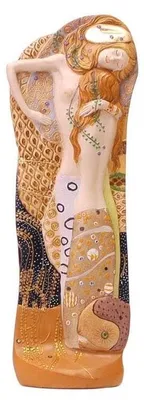 Meeresschlange-Figur aus Harz, 37 cm, mehrfarbig