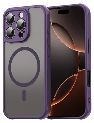 Produktbild von Techsuit – HaloFrost II MagSafe-Schutzhülle für iPhone 16 Pro – violett