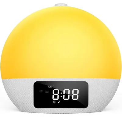 Produktbild von Tageslichtwecker Lichtwecker Projektion Doppelalarm LED Wake Up Light Foryond
