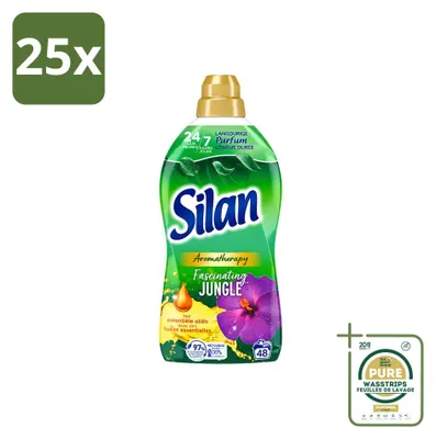 Produktbild von 25 x Silan Aromatherapy Weichspüler Fascinating Jungle – 1,056 l - Vorratspackung - 25 Stücke