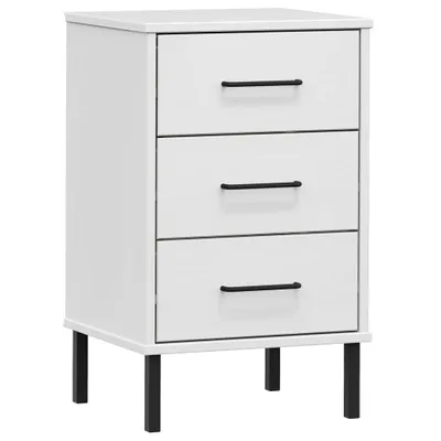 Zdjęcie produktu dla VidaXL 350978, Biały, Metal, Drewno sosnowe, OSLO, 400 mm, 350 mm, 645 mm