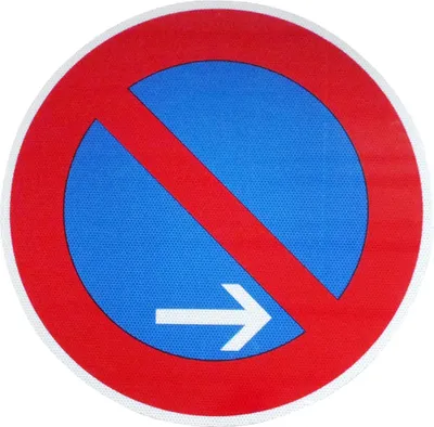 Produktbild von Original RA2 Verkehrszeichen Nr 286-20 Eingeschränktes Halteverbot Ende 600 mm Schilder Verkehrsschild Strassenschild Baustellenschild RAL RSA-21 StVO