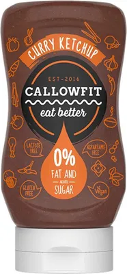 Produktbild von Callowfit Soße 300ml Flasche Curry Ketchup