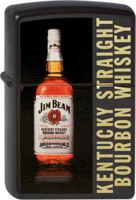 Produktbild von ZIPPO Feuerzeug 2002759 Jim Beam Bottle black matte