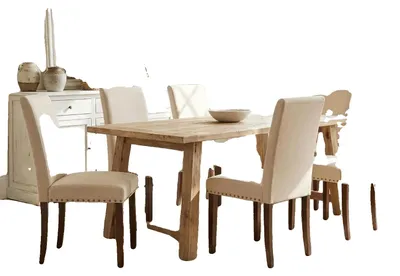 Obrázok produktu pre Jedálenské stoličky, čalúnené, moderný elegantný dizajn, béžové, 6 kusov