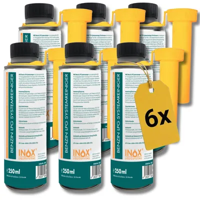 Produktbild von INOX® LPG Benzinsystemreiniger Additiv 6x250ml Systemreiniger Autos Gasanlage