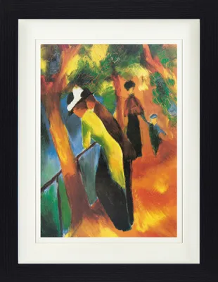 Produktbild von August Macke Gerahmtes Bild Mit Edlem Passepartout | Wand-Bilder | Im Bilderrahmen - Sonniger Weg, 1913 (40 x 30 cm)