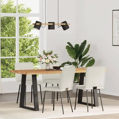 Produktbild von vidaXL Esszimmerstühle 4 Stk. Creme Samt