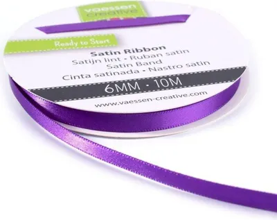 Produktbild von Vaessen Creative | Satinband 6mmx10m Lila