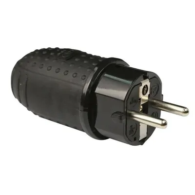 Produktbild von ZENITECH wasserdichter Stecker IP44 16A 2P + T schwarz