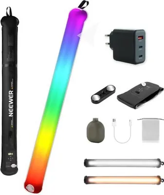 Image de Neewer Stablicht GC30C Lampe torche LED gonflable avec bloc d'alimentation