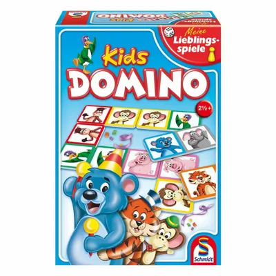 Produktbild von Schmidt Spiele Meine Lieblingsspiele Zuordnungsspiel Domino Kids 40539