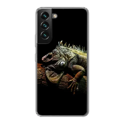 Produktbild von MuchoWow® Handyhülle Schutzhülle Hülle für Samsung Galaxy S22 Tier - Zweig - Schwarz Silikon Softcase Handy Hülle - Mobiltelefonhülle