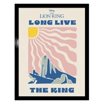 Produktbild von The Lion King - Gerahmtes Poster "Long Live The King" PM10558 (40 cm x 30 cm) (Blau/Weiß/Pink)