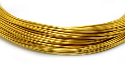 Produktbild von Vintageparts Aluminiumdraht Goldfarben 0,8 mm Durchmesser 10 m