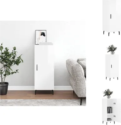 Produktbild von vidaXL Sideboard Hochglanz-Weiß 34,5x34x90 cm Holzwerkstoff -  Sideboards