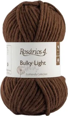 Produktbild von Rosários 4 Bulky Light 105 Dark Brown Strickgarn