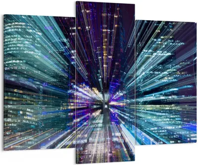Produktbild von Bild auf Leinwand - Leinwandbild - Abstraktion modern - 130x100cm - Wand Bild - Wanddeko - Leinwanddruck - Bilder - Kunstdruck - Wanddekoration - Leinwand bilder - Wandkunst - CB130x100-4044