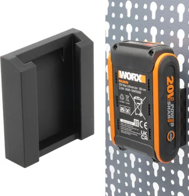 Produktbild von Akkuhalter für Worx Akku für Küpper Lochwand Wandhalter Wandhalterung Halter 20V