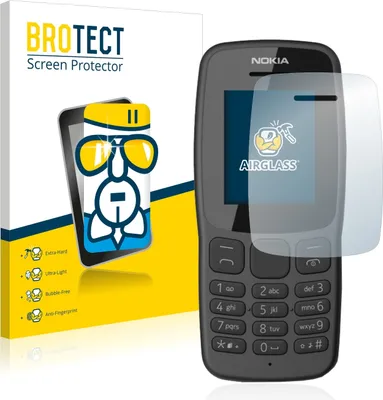Produktbild von BROTECT Schutzglas für Nokia 106 2018 Schutzfolie Panzer Folie Glas Display Schutz klar