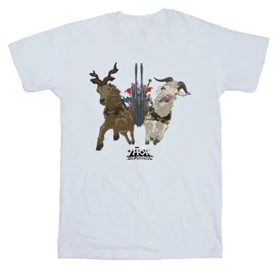 Immagine prodotto di Marvel - T-shirt da uomo "Love And Thunder" BI47982 (L) (bianco)