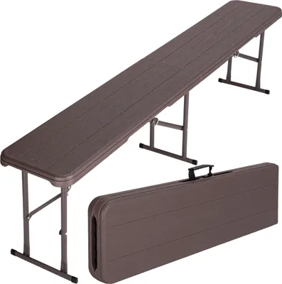 Zdjęcie produktu dla Ławka Cateringowa Składana Woodland Brązowa 183 Cm
