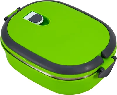 Produktbild von Isolierte Edelstahl-Speisebox für Abendessen, Lunchpaket, 1-lagig, Grün
