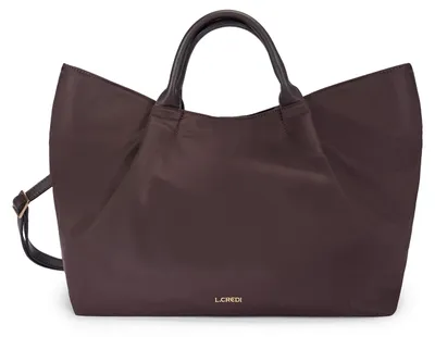 Image de L.CREDI sac à main sac à épaule bandoulière Shaindel Handbag Chocolate marron foncé