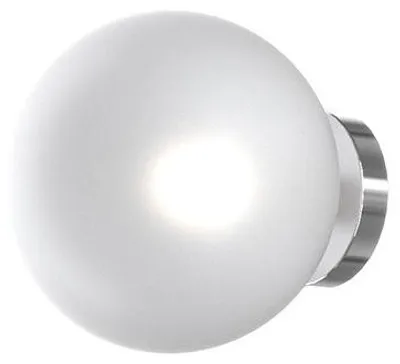 Produktbild von Zeitgenössische Wandleuchte Eclipse Metall Chrom Glas Weißer Nebel 1 Licht G9