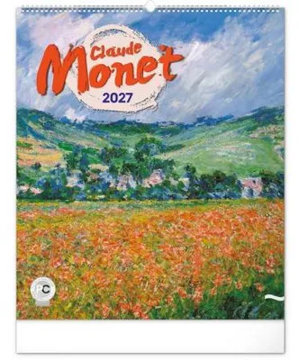 Zdjęcie produktu dla NOTIQUE Kalendarz ścienny Claude Monet 2027, 48 x 56 cm