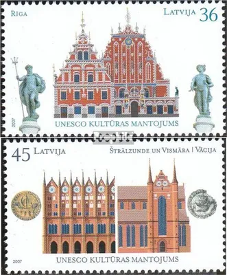 Produktbild von Briefmarken Lettland 2007 Mi 702-703 (kompl.Ausg.) postfrisch UNESCO