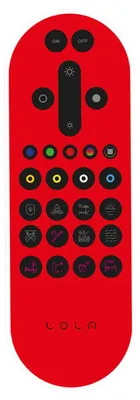 Produktbild von Leuchten Direkt Lola IR Universalfernbedienung Rot Kunststoff Batterie 3x AAA 1,5V
