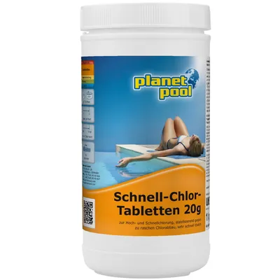 Produktbild von Planet Pool - Schnell-Chlor-Tabletten 20 g, 1 kg