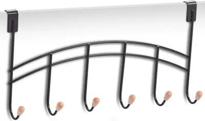 Produktbild von Zeller Türhänger, Metall/Bambus, 41x21 cm, schwarz
