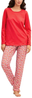 Image de Pyjama pour femmes CALIDA, modèle "Fruity Dreams", couleur rouge "Glow", taille 36-38