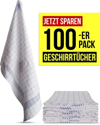 Produktbild von Aspero 100 Geschirrtücher aus Baumwolle