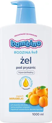 Zdjęcie produktu dla BAMBINO Rodzina Żel pod prysznic o zapachu mirabelki 1000 ML