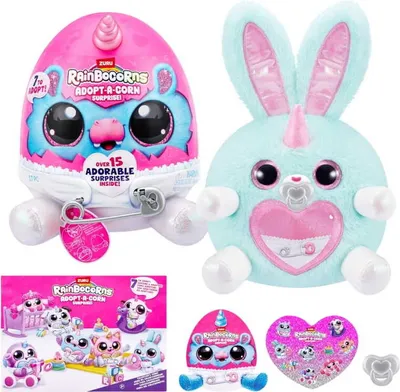 Image de Zuru | Doudou Adopt-A-Corn - Œuf surprise - Peluche - Plus de 15 surprises - Plaisir des câlins