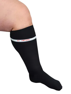 Produktbild von HYDAS Kompressionsstrümpfe XXL schwarz 2er 42-44